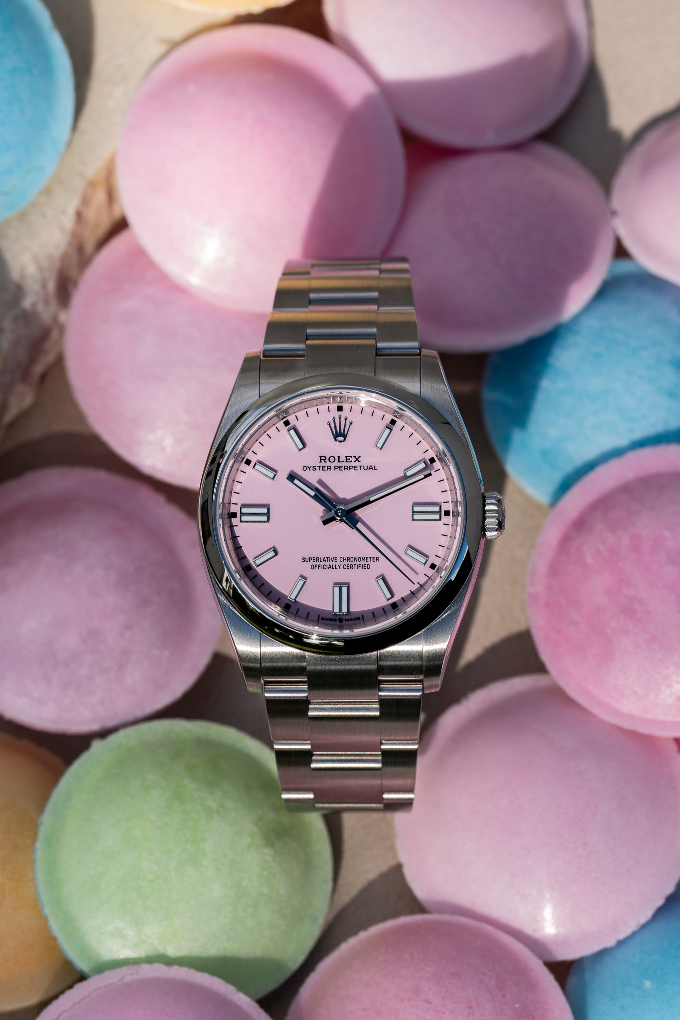 Rolex Oyster Perpetual 36 Rose Bonbon « Unworn »