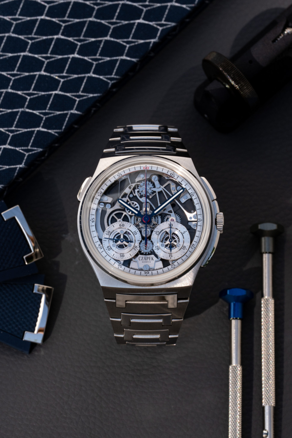 Czapek Antarctique Rattrapante Silver Grey 1ère série
