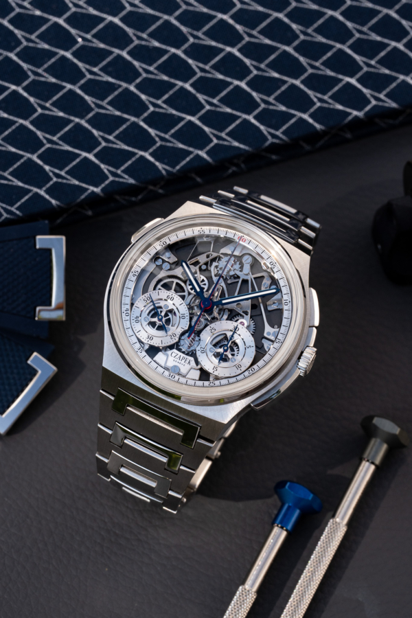 Czapek Antarctique Rattrapante Silver Grey 1ère série