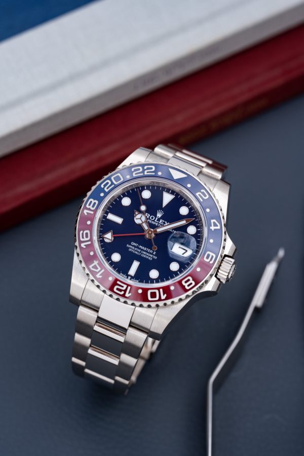 Rolex GMT-Master II Pepsi Bleu Nuit Or Gris