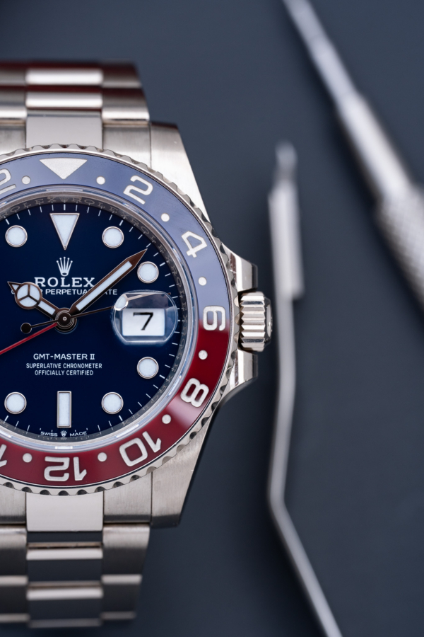 Rolex GMT-Master II Pepsi Bleu Nuit Or Gris