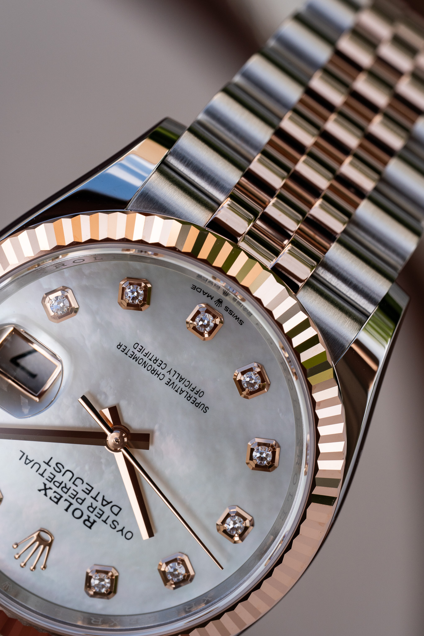 Rolex Datejust 36 Everose Mother of Pearl "Unworn"