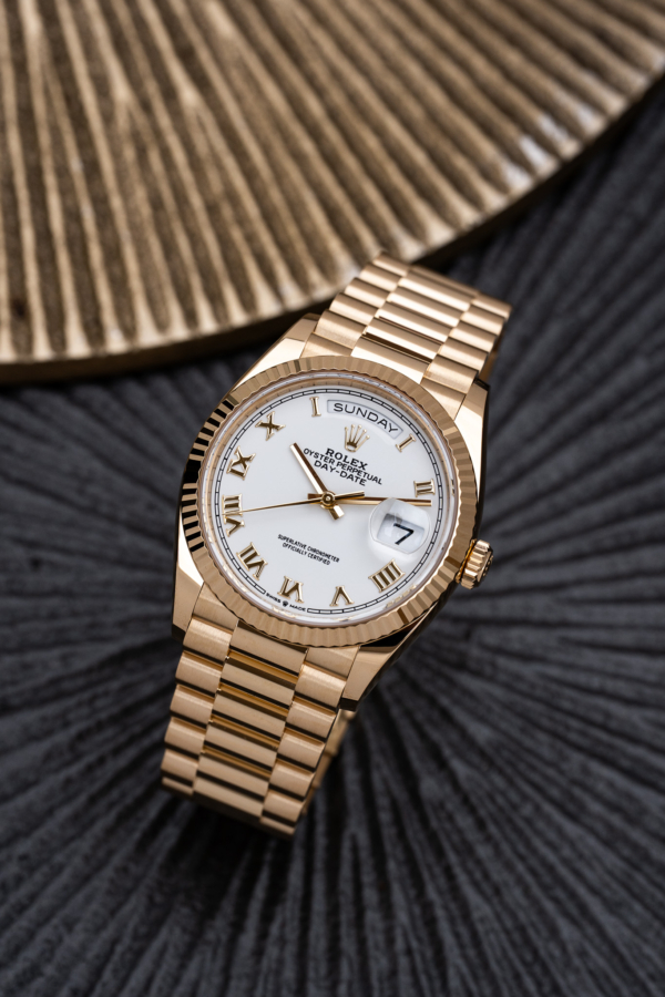 Rolex Day-Date 36 Blanc "Unworn"