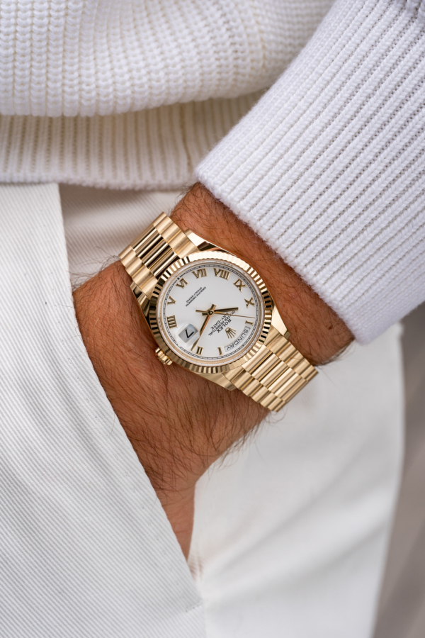 Rolex Day-Date 36 Blanc "Unworn"