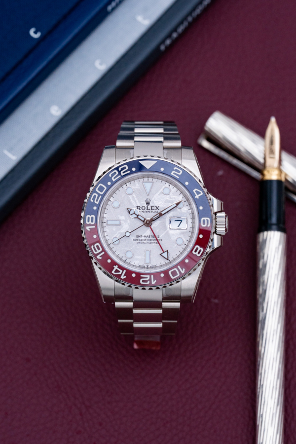 Rolex GMT-Master II Pepsi Météorite Or Gris