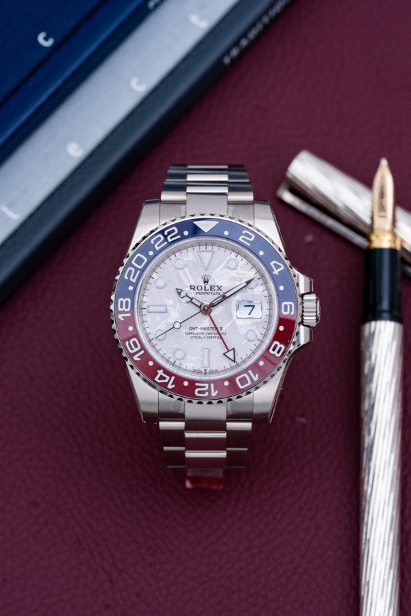 Rolex GMT-Master II Pepsi Météorite Or Gris