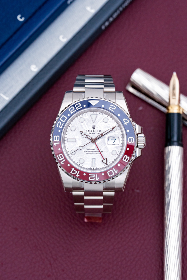 Rolex GMT-Master II "Pepsi" Météorite Or Gris