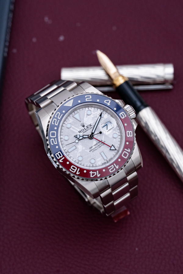 Rolex GMT-Master II Pepsi Météorite Or Gris