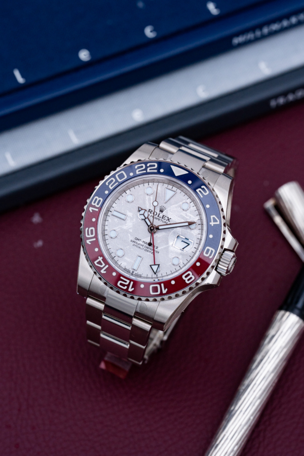 Rolex GMT-Master II Pepsi Météorite Or Gris
