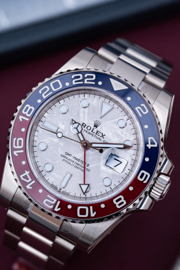 Rolex GMT-Master II Pepsi Météorite Or Gris