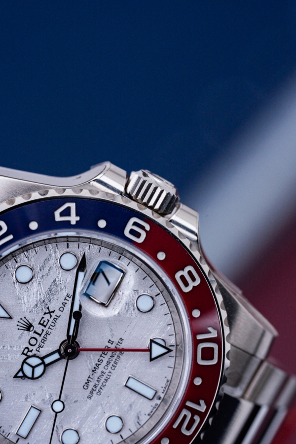 Rolex GMT-Master II Pepsi Météorite Or Gris