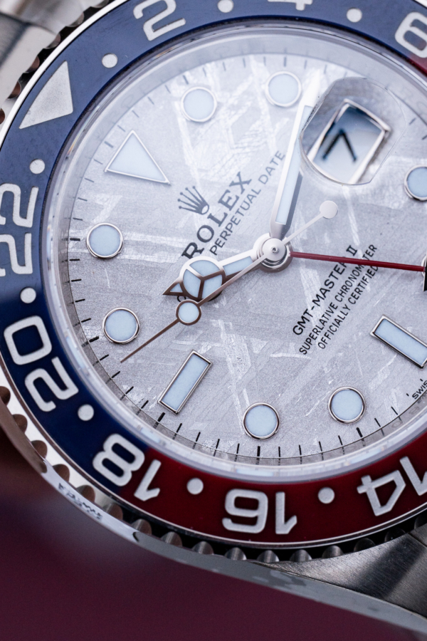 Rolex GMT-Master II Pepsi Météorite Or Gris