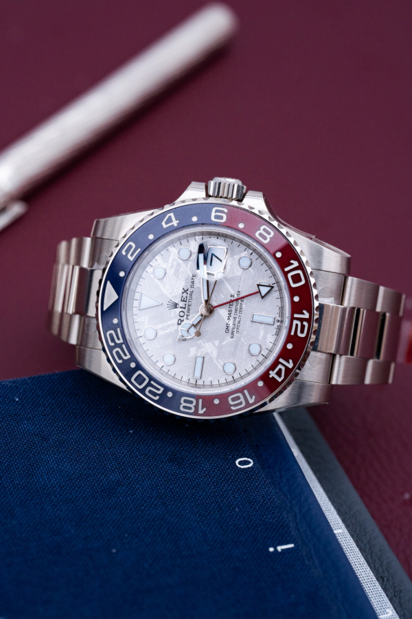 Rolex GMT-Master II Pepsi Météorite Or Gris