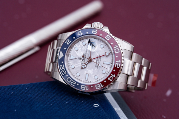 Rolex GMT-Master II Pepsi Météorite Or Gris