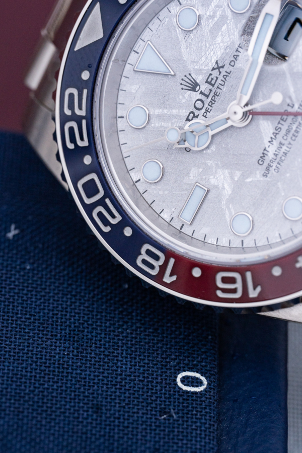 Rolex GMT-Master II Pepsi Météorite Or Gris