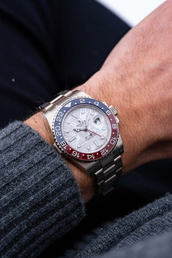 Rolex GMT-Master II Pepsi Météorite Or Gris