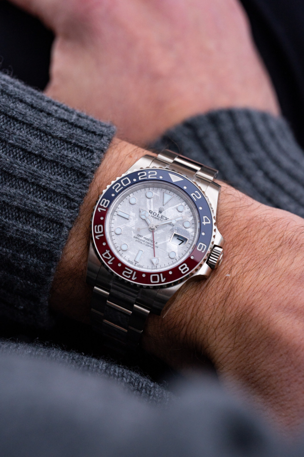 Rolex GMT-Master II Pepsi Météorite Or Gris