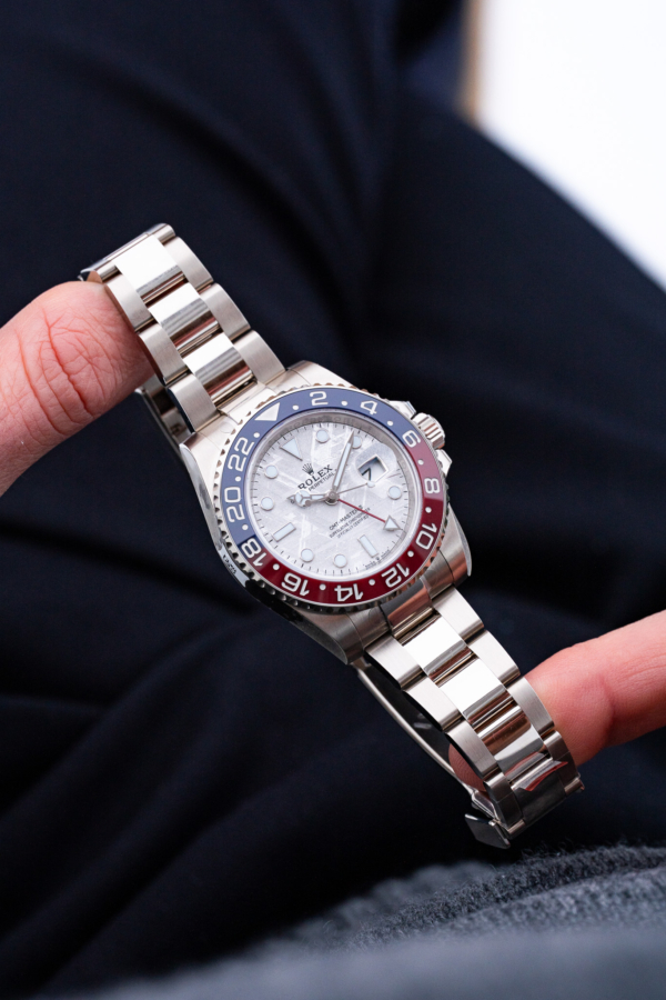 Rolex GMT-Master II Pepsi Météorite Or Gris