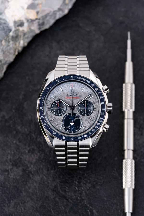 Omega Speedmaster Moonphase Meteorite