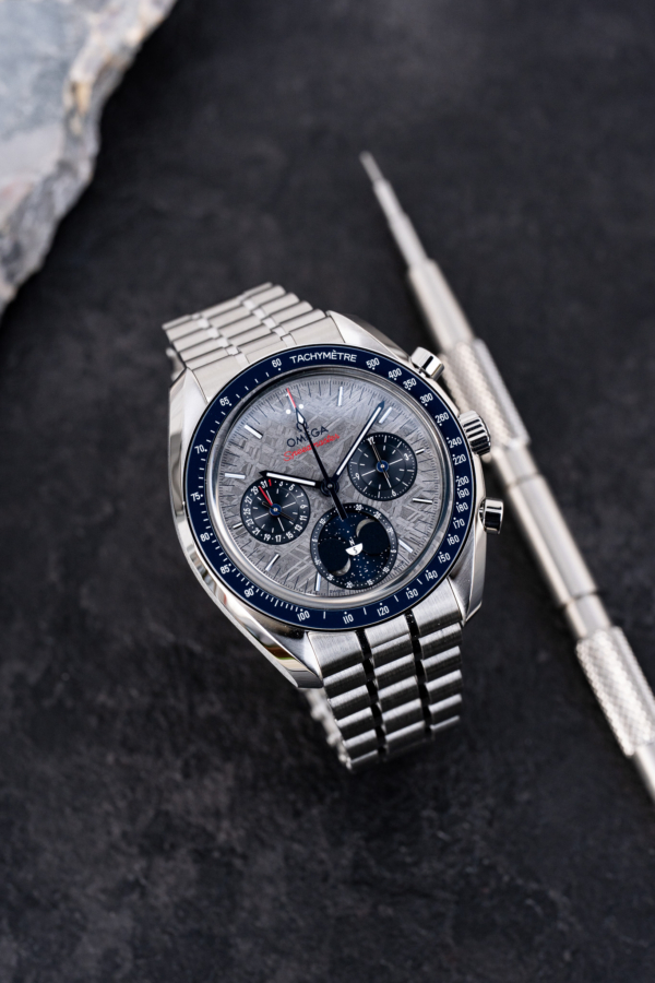 Omega Speedmaster Moonphase Meteorite