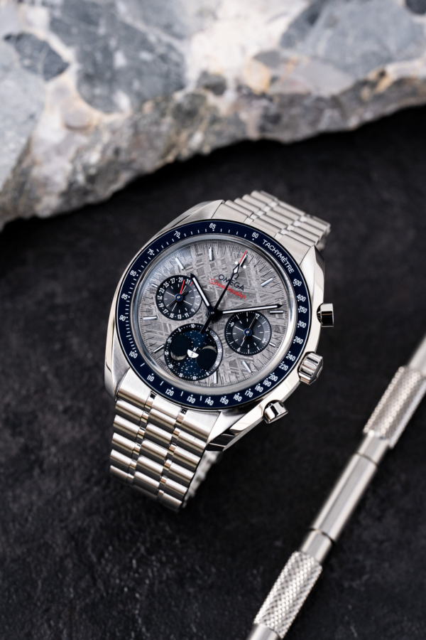 Omega Speedmaster Moonphase Meteorite