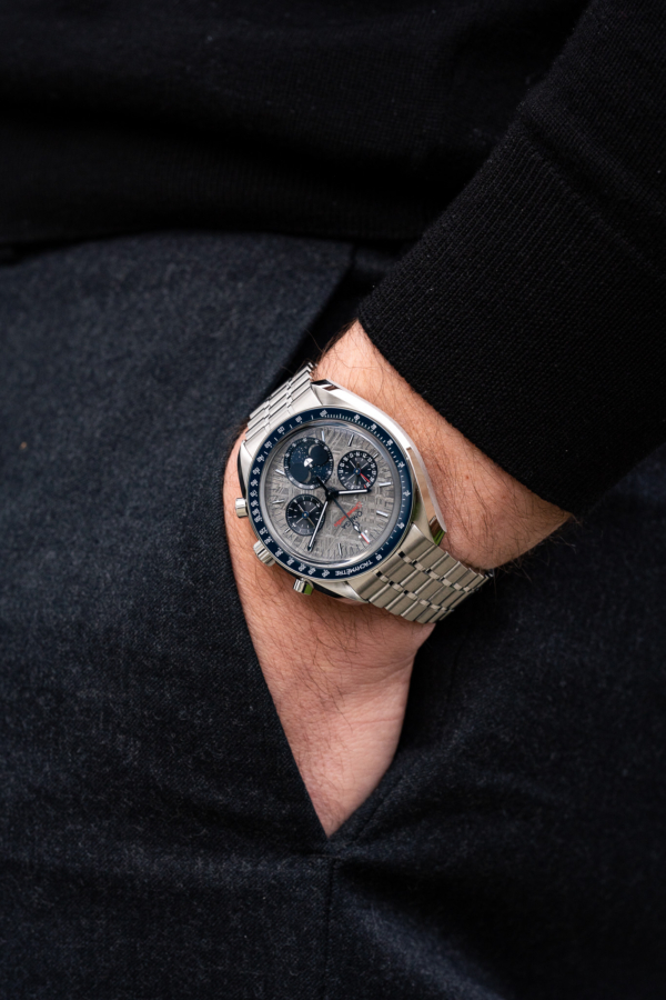 Omega Speedmaster Moonphase Meteorite