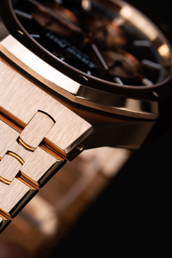 Audemars Piguet Royal Oak Chronographe Or Rose Bleu