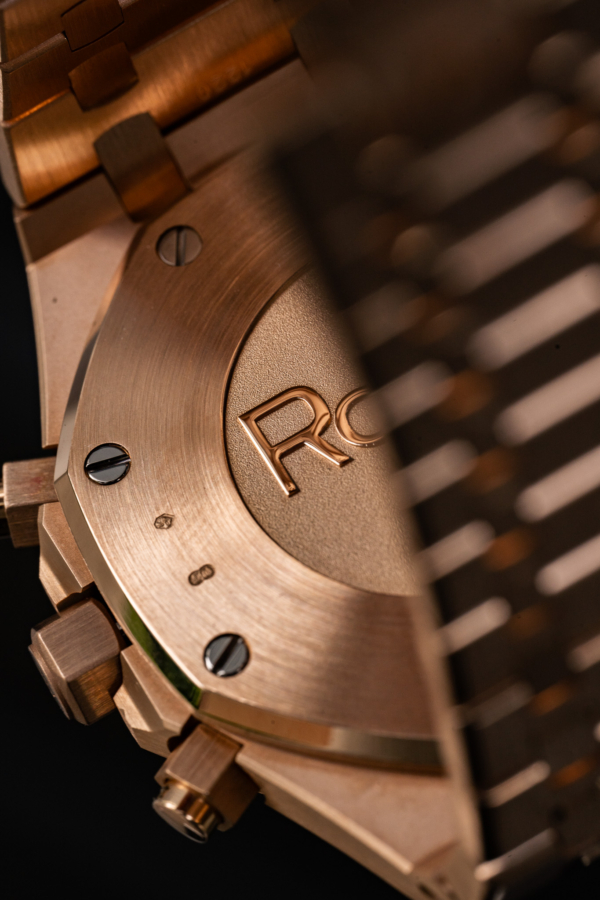 Audemars Piguet Royal Oak Chronographe Or Rose Bleu