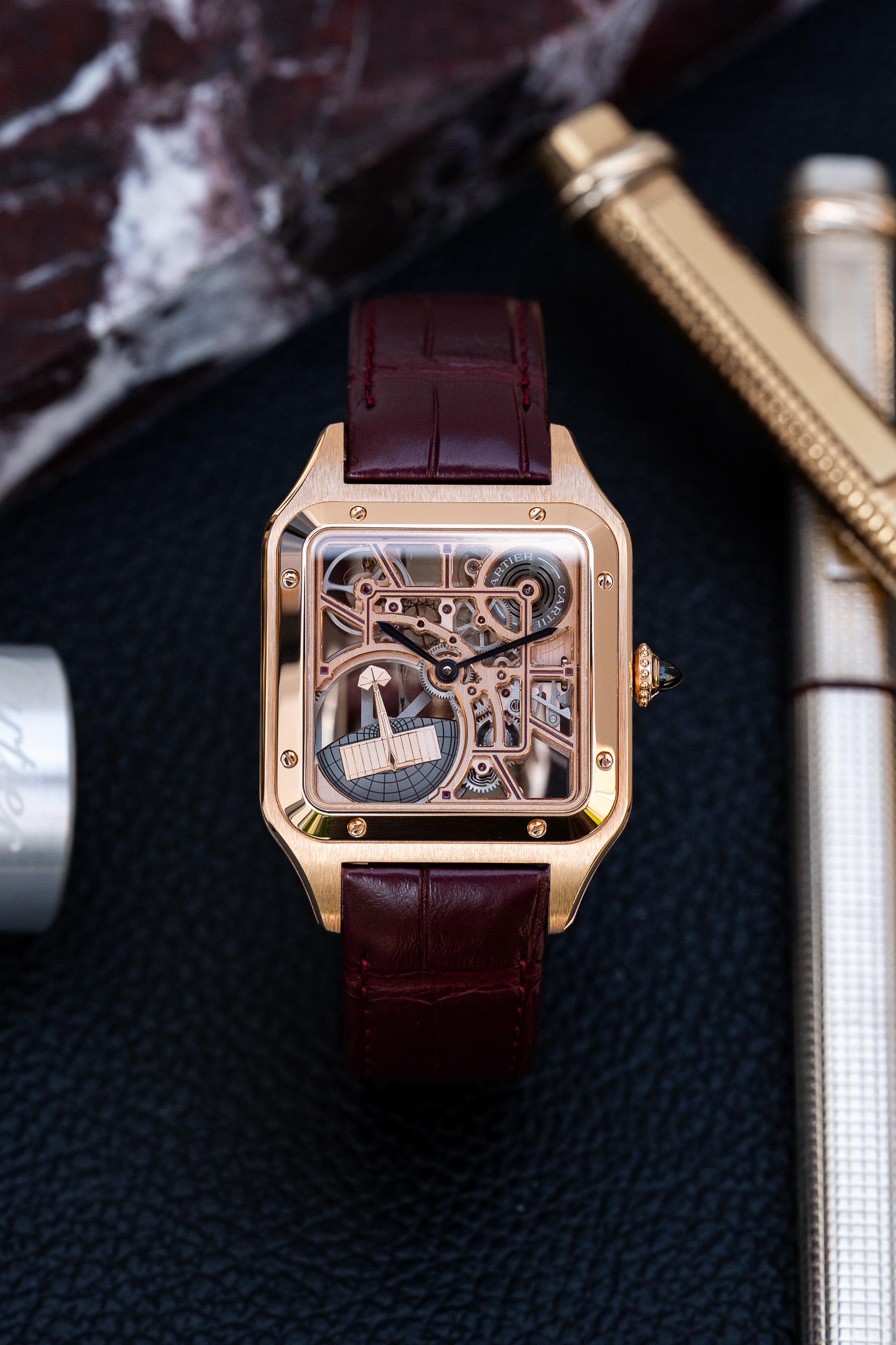 Cartier Santos-Dumont Squelette Micro Rotor