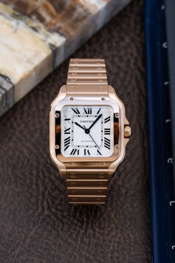 Santos de Cartier Medium Or rose