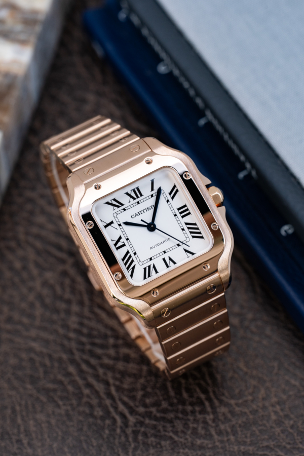 Santos de Cartier Medium Or rose