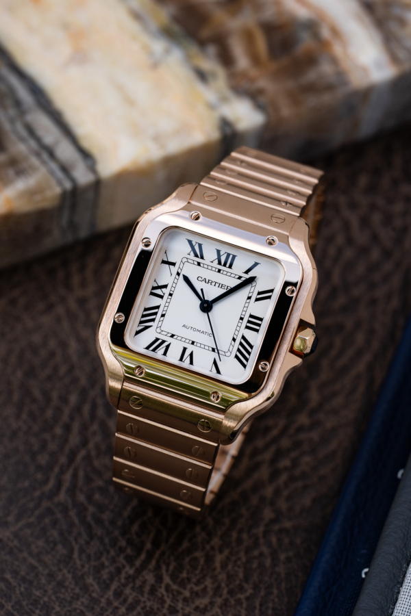 Santos de Cartier Medium Or rose