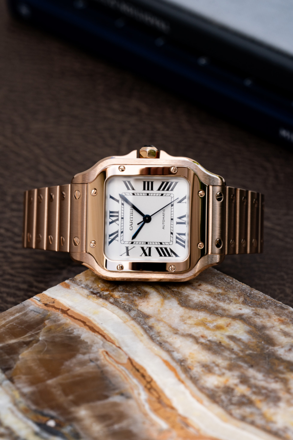 Santos de Cartier Medium Or rose