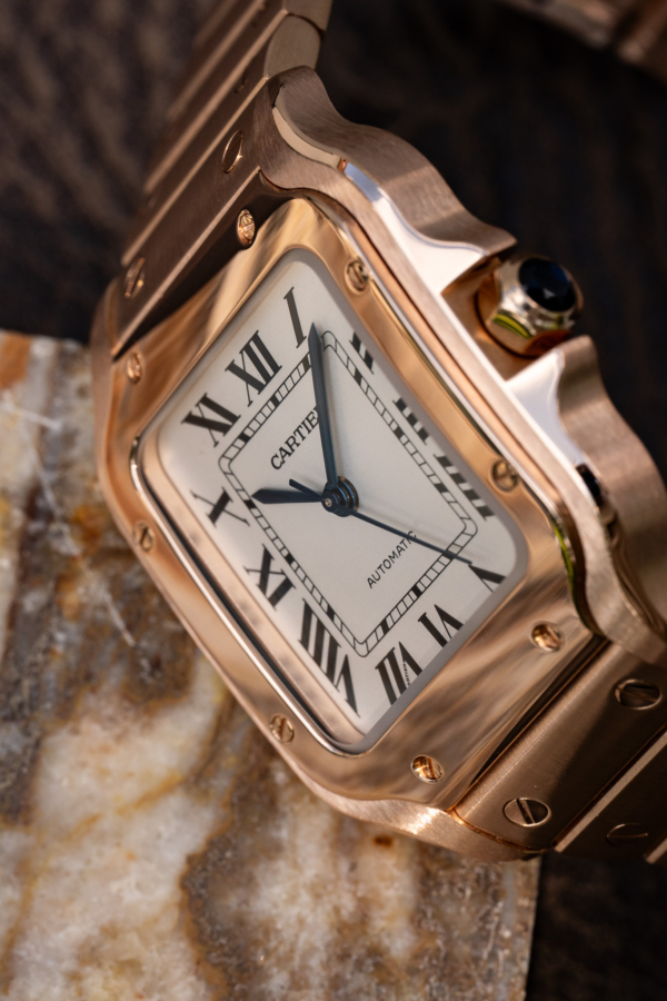Santos de Cartier Medium Or rose