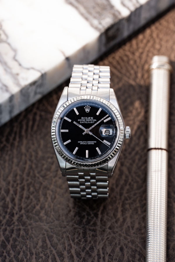 Rolex Datejust 1601 Noir "No Lume"